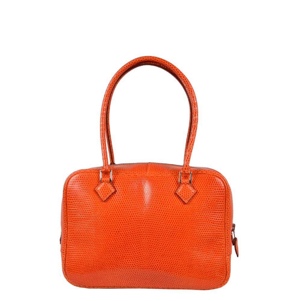 Hermes Plume 21 Waranleder Orange Hardware Palladium