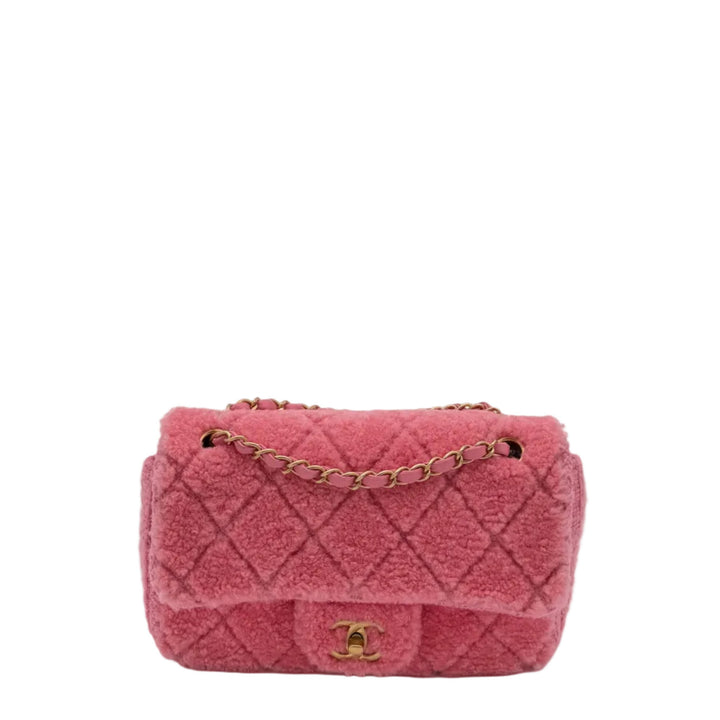 Chanel Flapbag Rosa CC Gequilte
Scharfwolle Tweed
