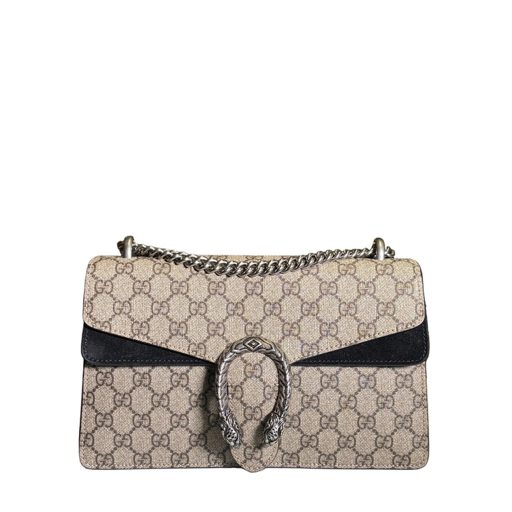 Gucci Tasche Dionysus GG Monogram Wildleder Schwarz PM
