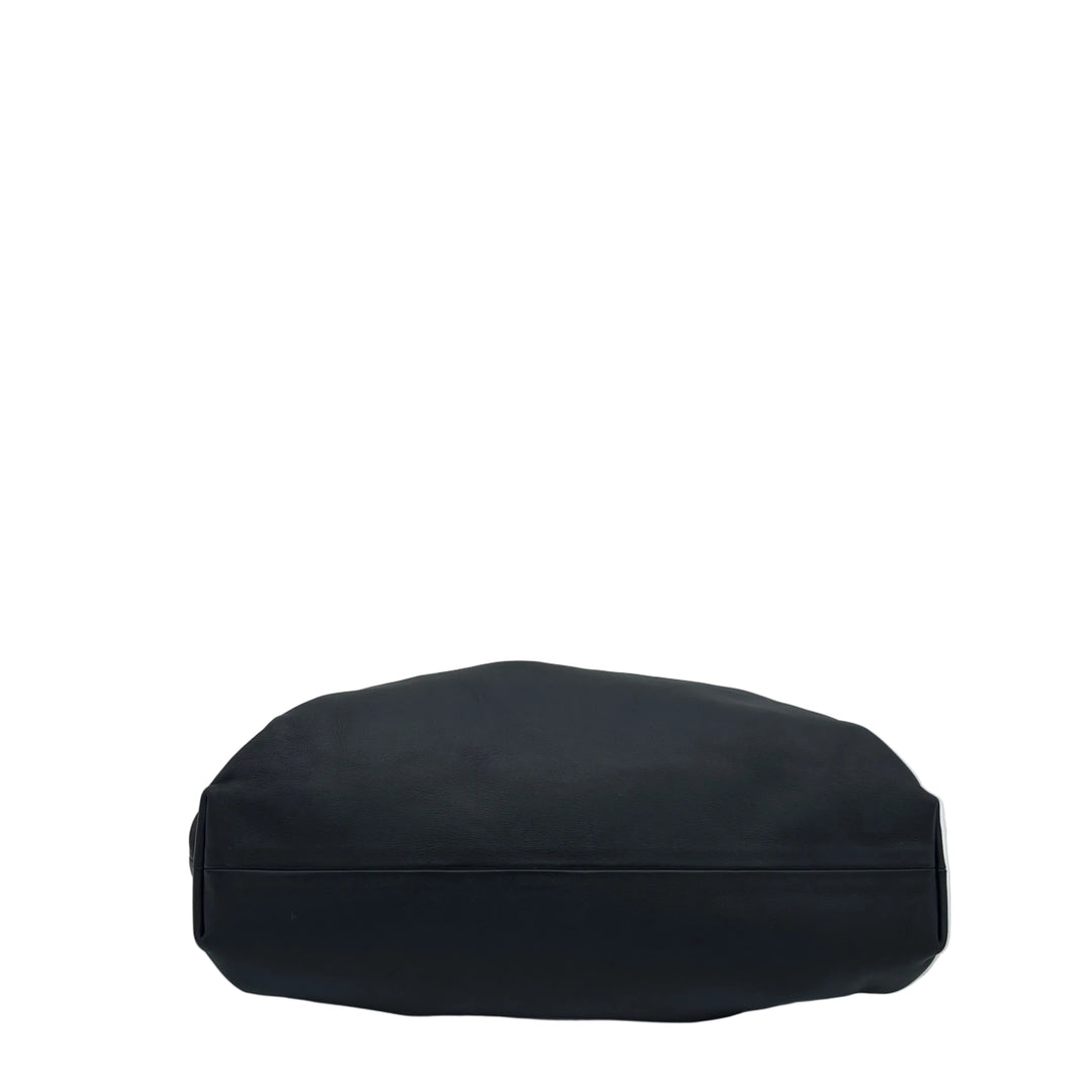 Bottega Veneta Pouch Large glatt Leder Schwarz