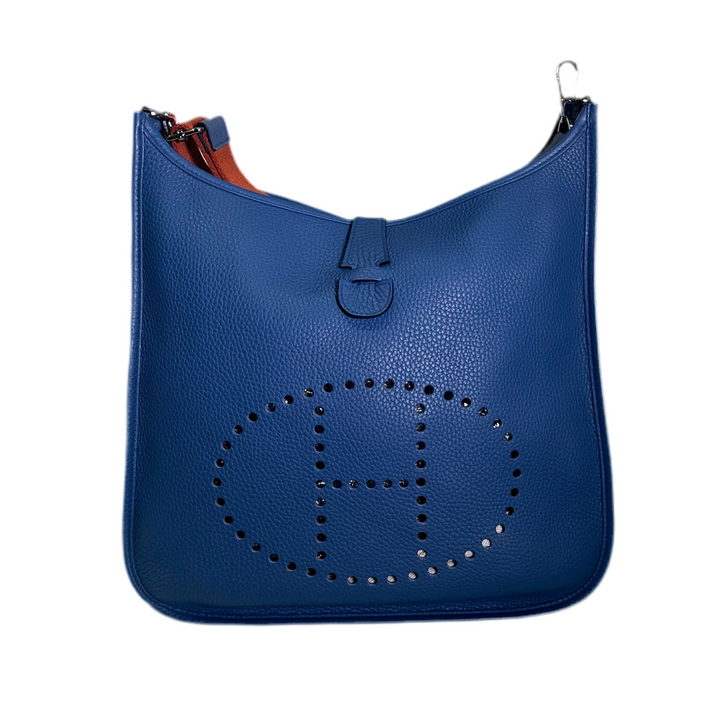 Hermes Evelyne 33 Clemence Leder Amazone Blue Saphir HW Palladium