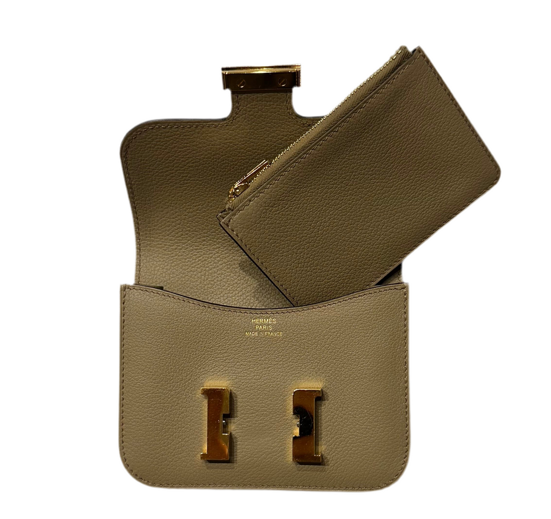 Hermes Geldbörse Constance Slim Wallet Marfa Evercolor Hardware Gold