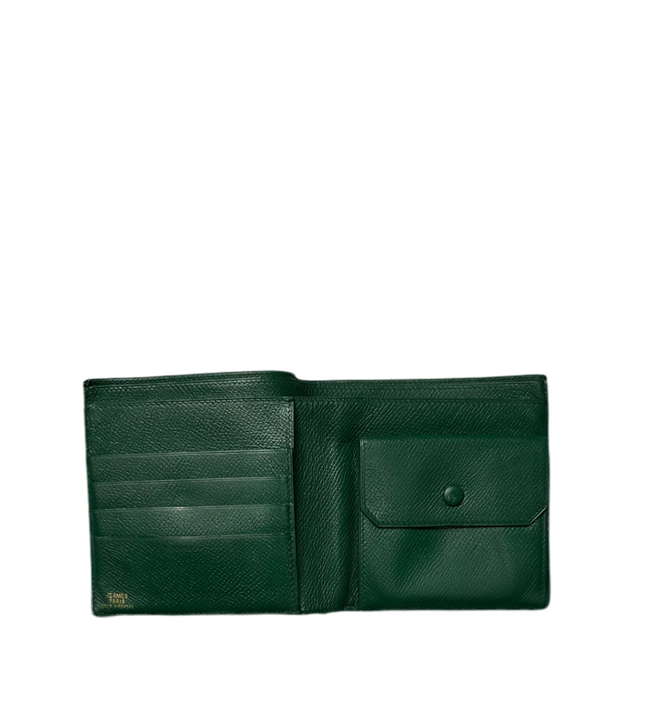 Hermes Portmonnaie Epsom Grün