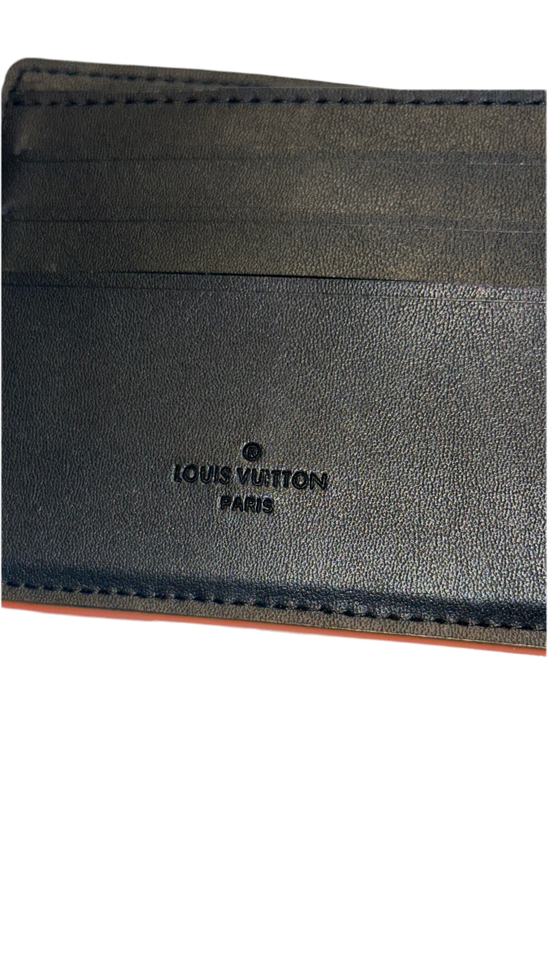 Louis Vuitton Wallet Damier Cobalt Race Graphit Orange