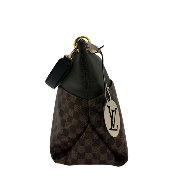 Louis Vuitton Maida Hobo Bag Damier Leder Grün Hardware Gold