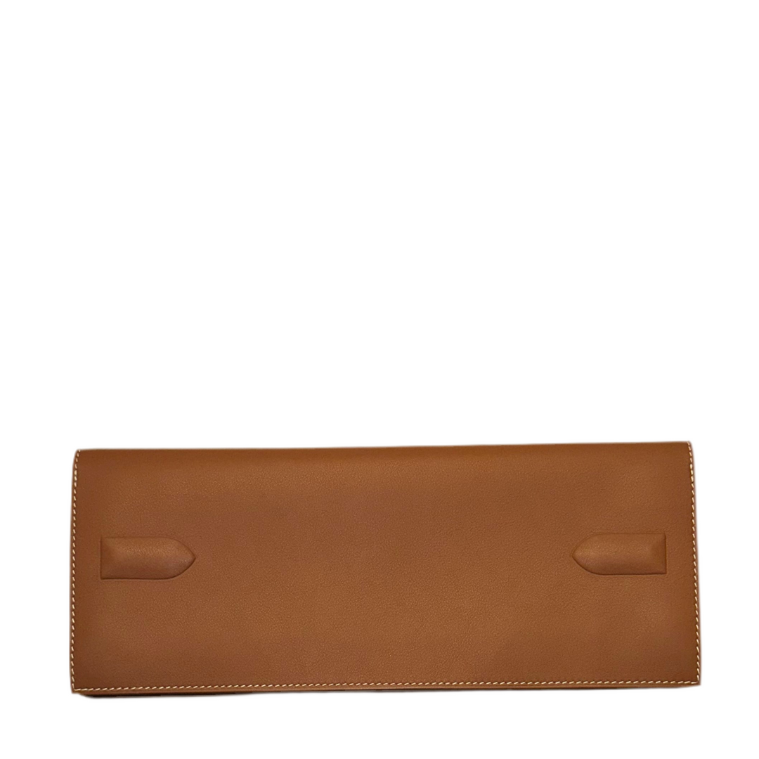 Hermes Clutch Cut Shadow Birkin Swift 29 Gold