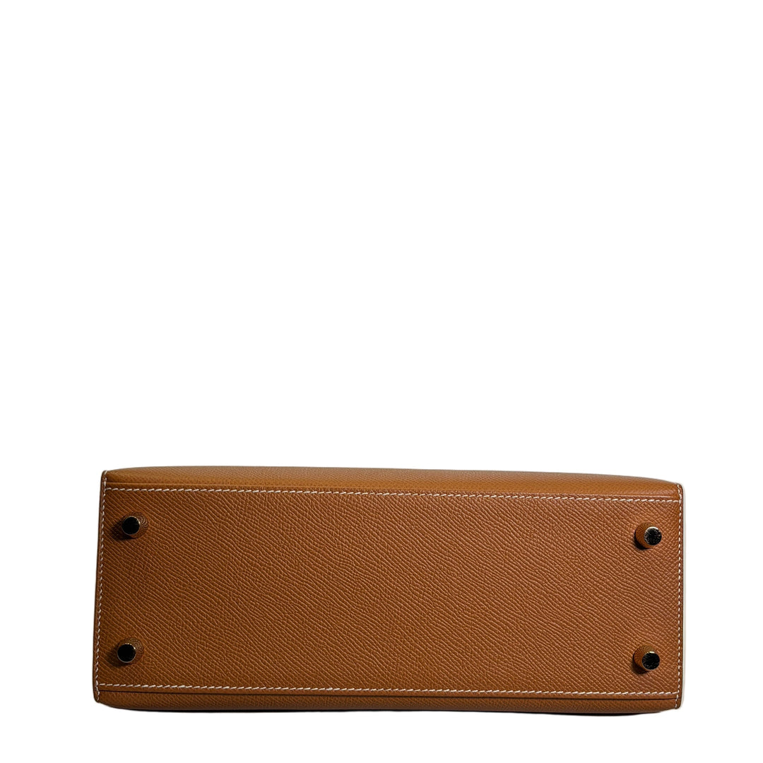 Hermes Kelly 25 Epsom Leder Sellier Gold Hardware Gold XP 2025