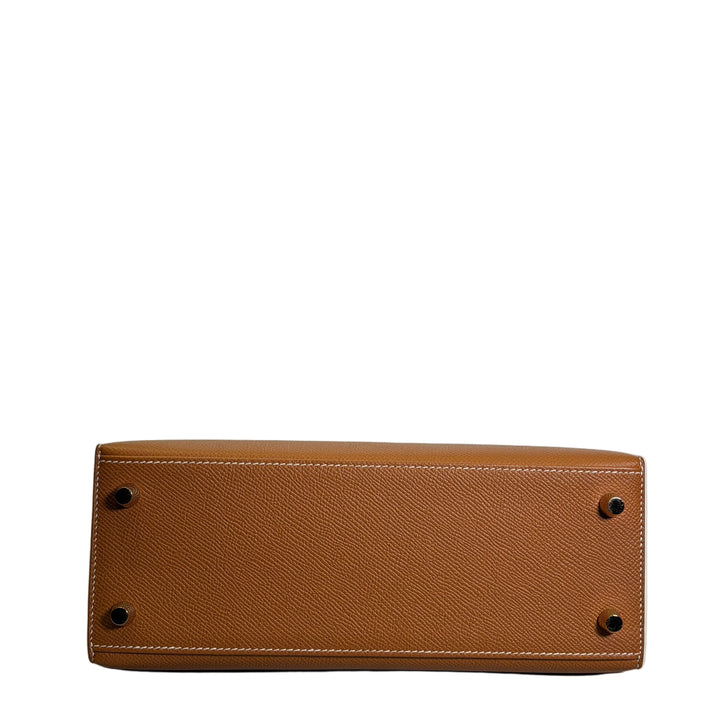 Hermes Kelly 25 Epsom Leder Sellier Gold Hardware Gold XP 2025