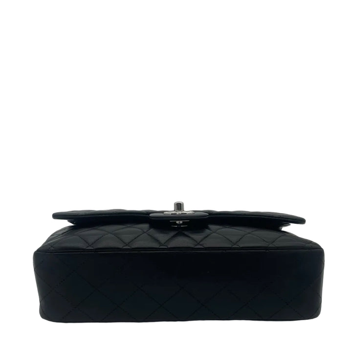 Chanel Tasche Timeless 11.12 Nappa Leder Schwarz Hardware Silber