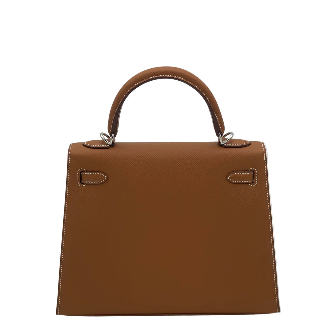 Hermes Kelly II 25 Sellier Epsom Leder Gold Hardware Palladium