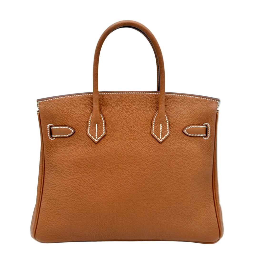 Hermes Birkin 30 retourne Togo Leder Gold Hardware Gold 2026