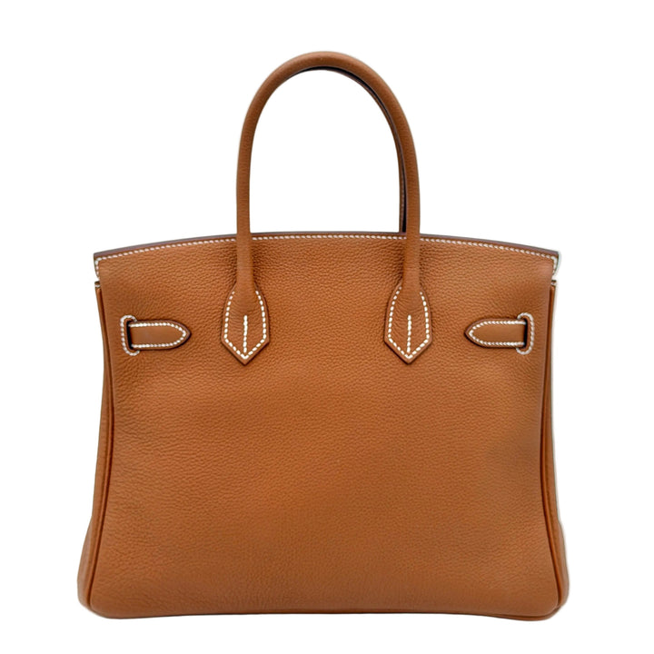 Hermes Birkin 30 retourne Togo Leder Gold Hardware Gold 2026