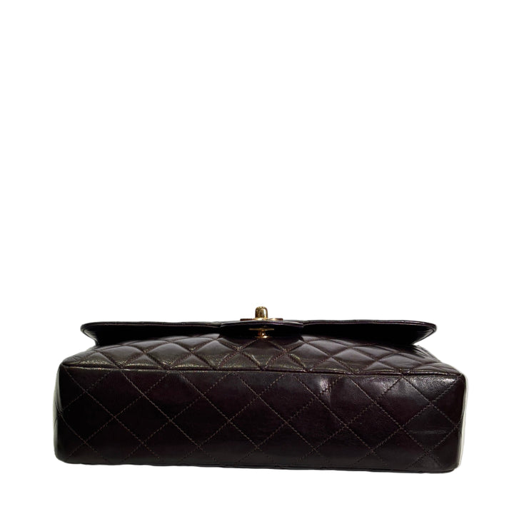 Chanel Tasche Coco Handle Lambskin Marrone HW Gold