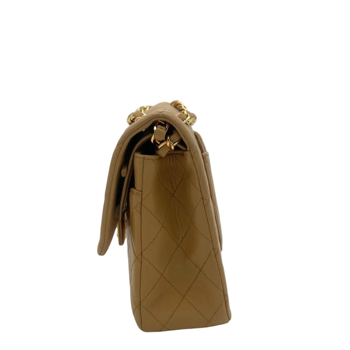 Chanel Tasche Timeless 11.12 Nappa Leder Beige Hardware Gold