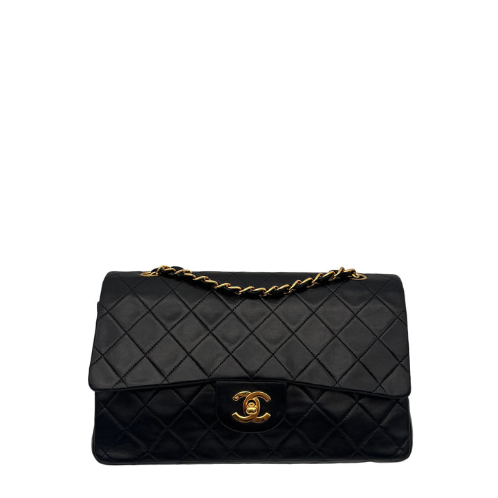 Chanel Timeless 11.12  Medium Double Flap schwarz Nappa Leder