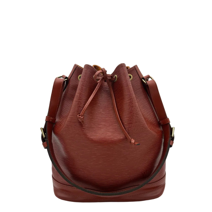 Louis Vuitton Tasche Sac Noe GM Epi Leder Cognac Hardware Messing mit Pochette