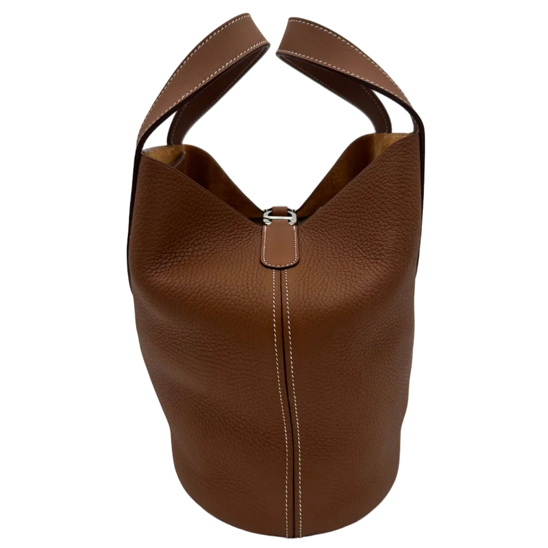 Hermes In the Loop 23 Clemence Leder Gold Hardware Palladium