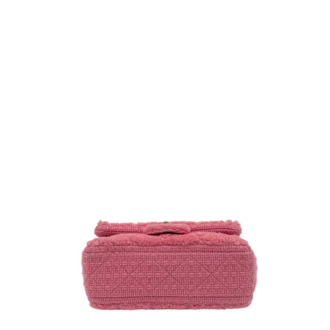 Chanel Flapbag Rosa CC Gequilte
Scharfwolle Tweed