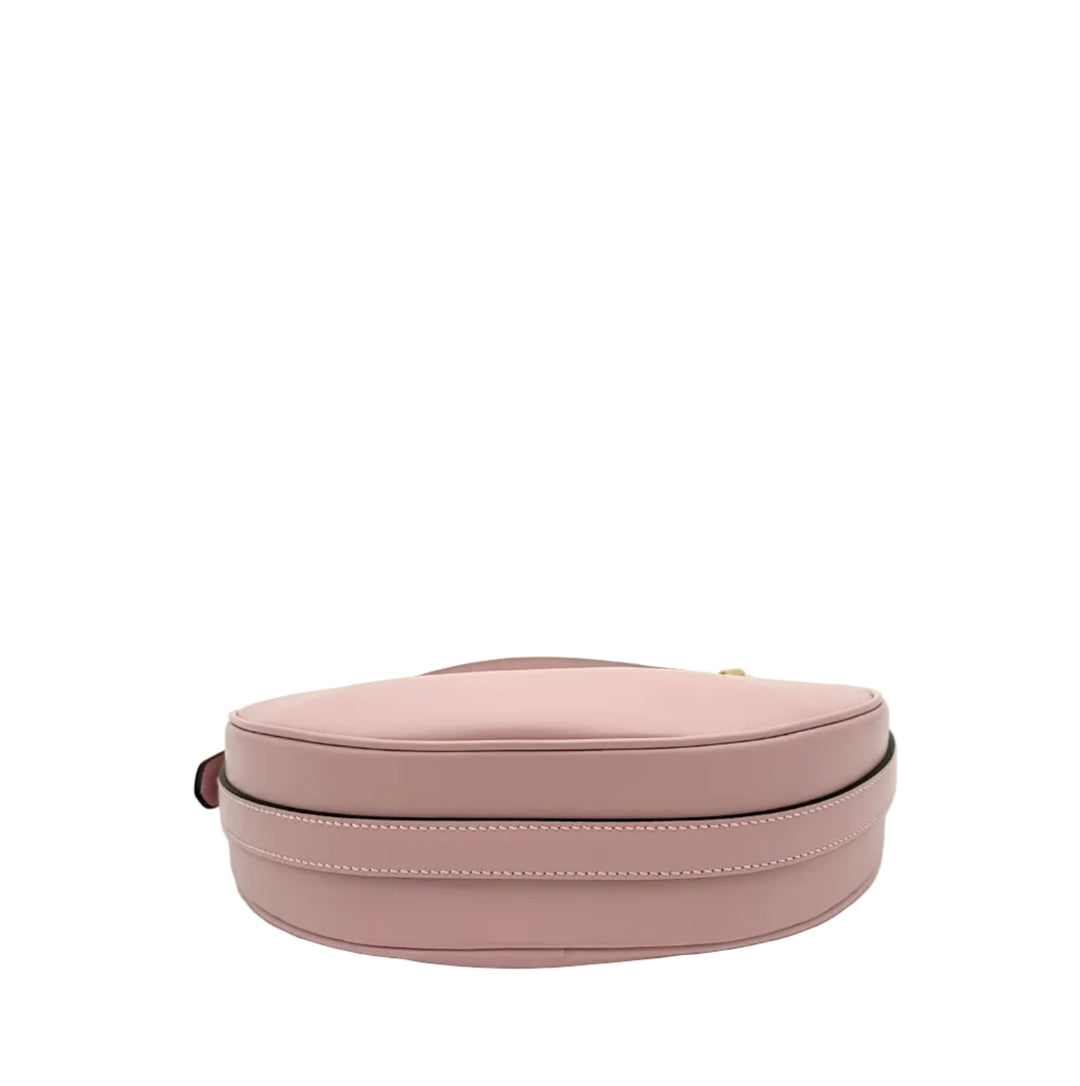 Prada Tasche Arqué Small Leder Alabaster Logo mit Schulterriemen
