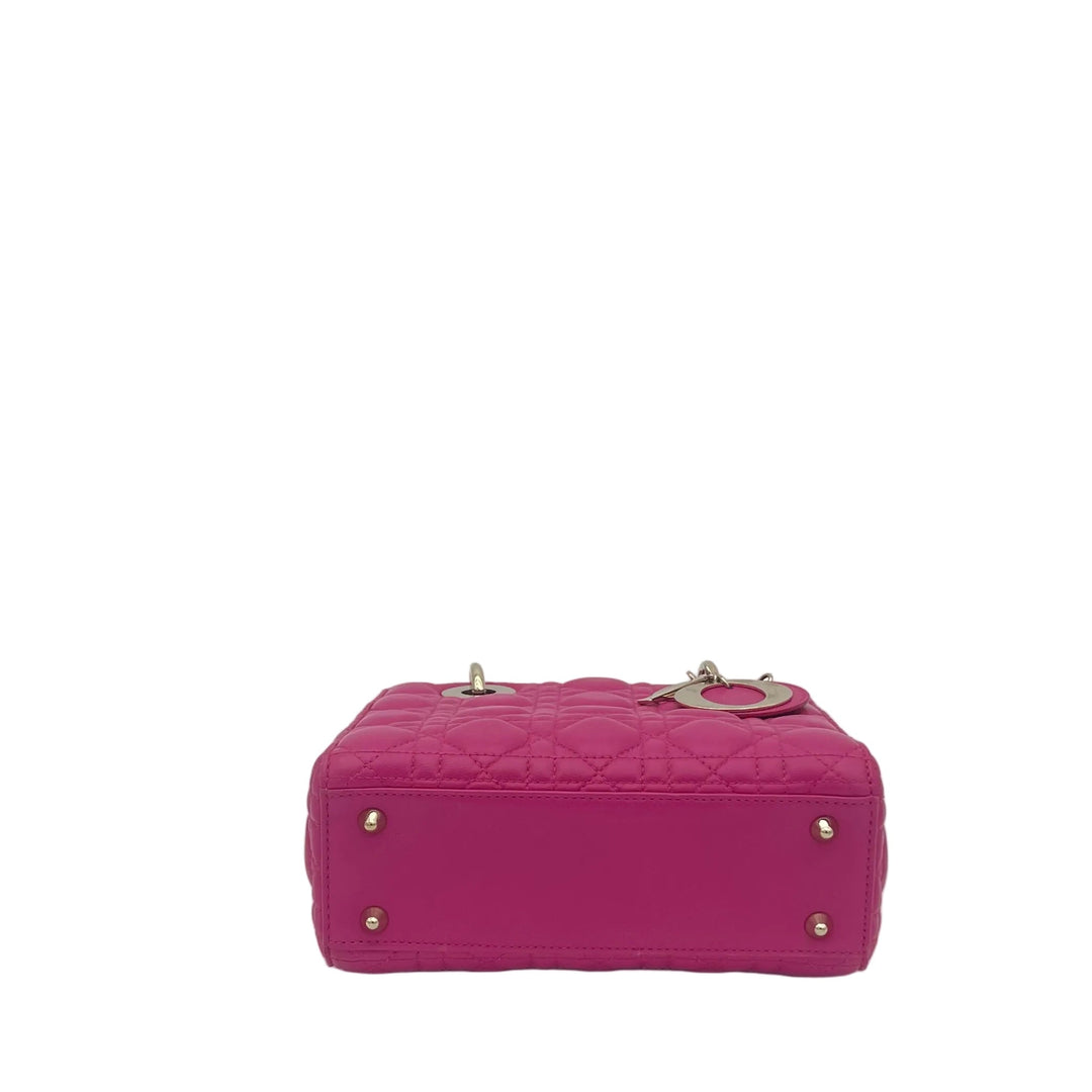 Christian Dior Tasche Lady Dior
Small Tasche Leder Fuchsia HW Gold