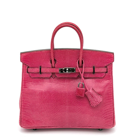 Hermes Birkin 25 Varanus Niloticus Rose Extreme Hardware Palladium K=2007