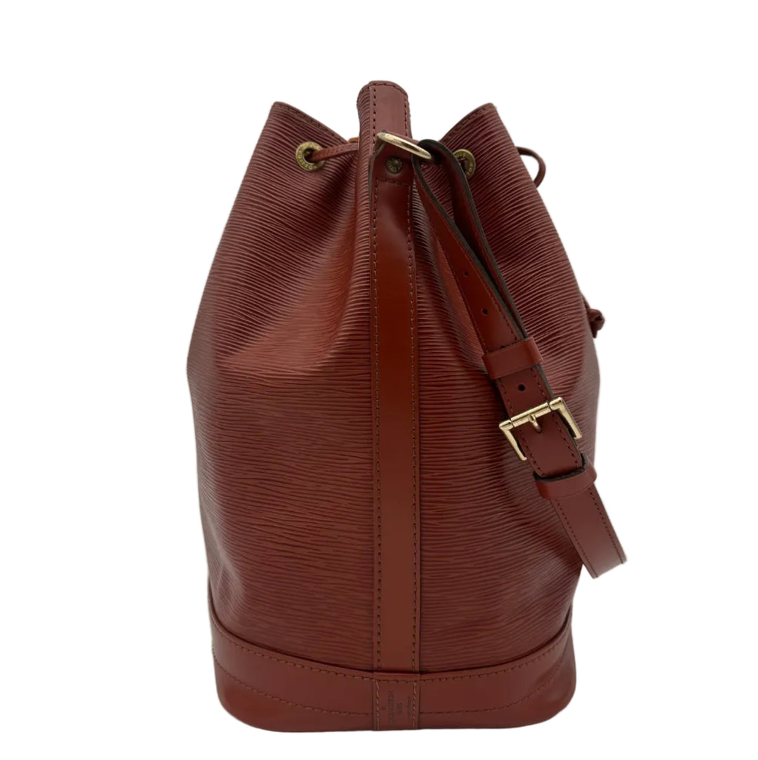 Louis Vuitton Tasche Sac Noe GM Epi Leder Cognac Hardware Messing mit Pochette