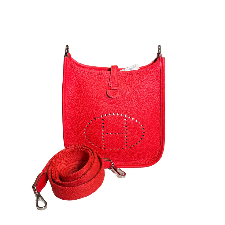 Hermes Evelyne 16 Togo Leder Rouge Pivoine HW Palladium P=2012