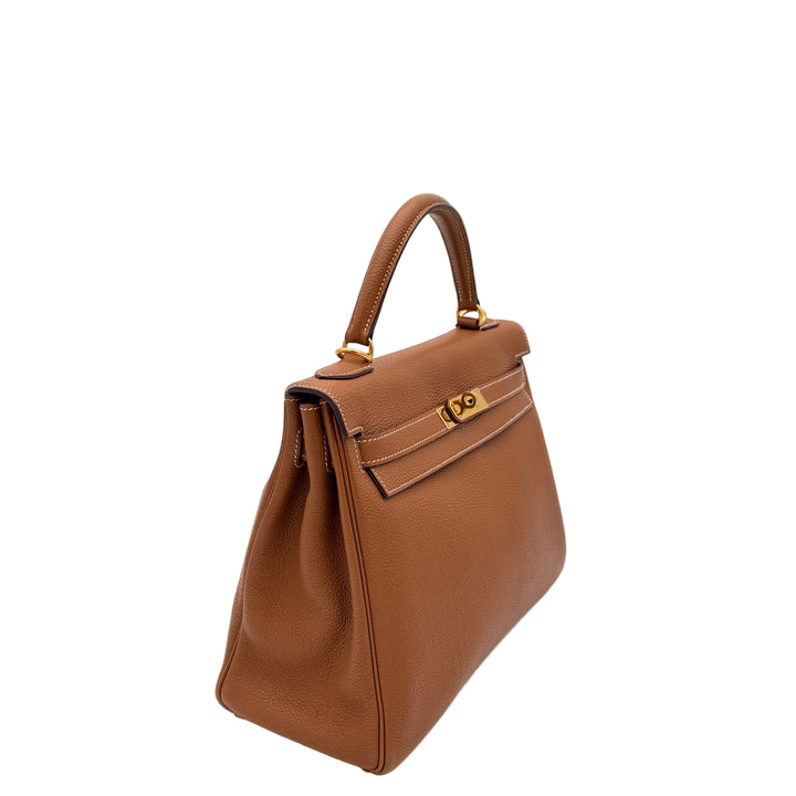 Hermes Kelly 32 Retourne Togo
Leder Gold Hardware Gold
