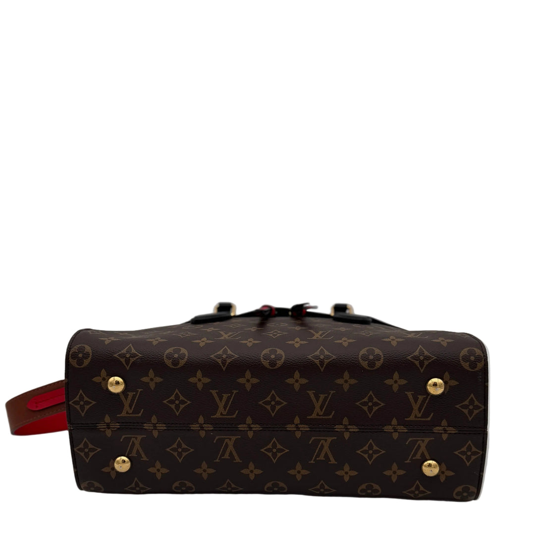 Louis Vuitton Tuileries Besace Monogram Caramel rot schwarz