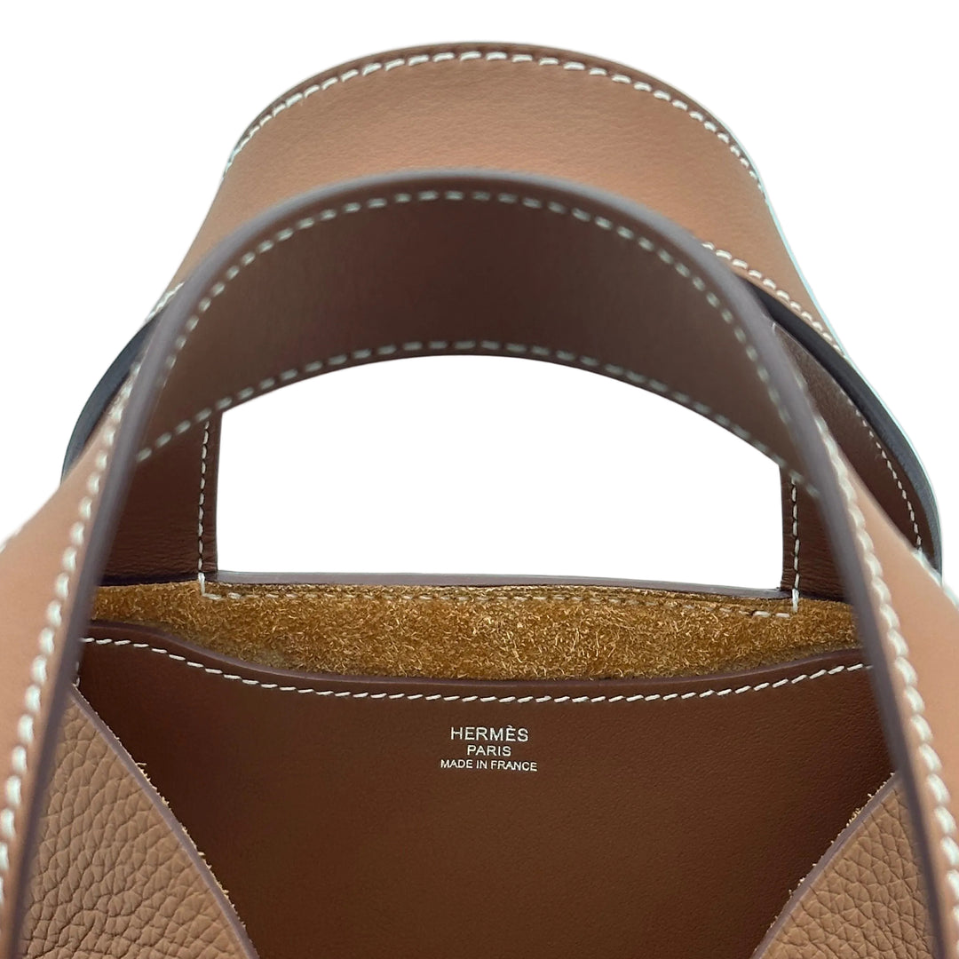 Hermes In the Loop 23 Clemence Leder Gold Hardware Palladium
