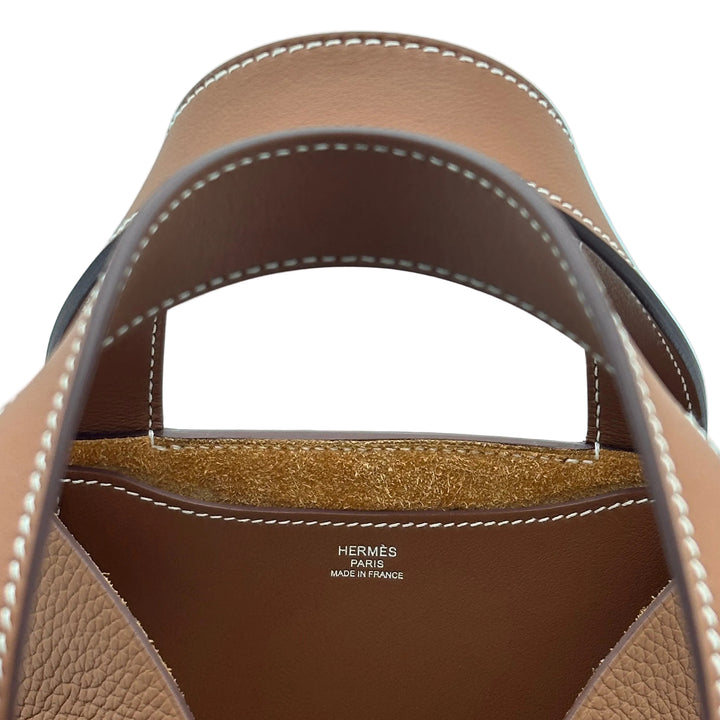Hermes In the Loop 23 Clemence Leder Gold Hardware Palladium