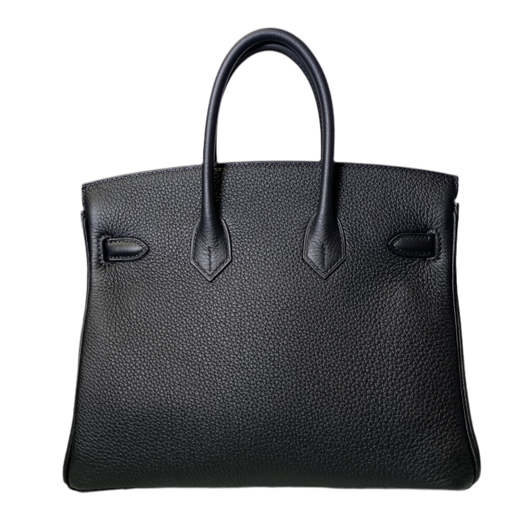 Hermes Birkin 25 Leder Togo Schwarz Hardware Palladium