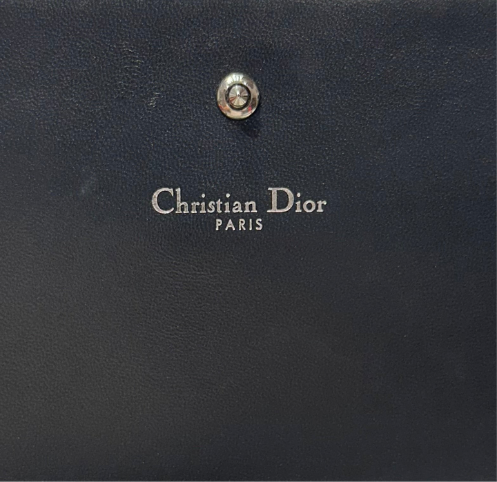Christian Dior Clutch Diorama WOC Silber HW Silber mit Schulterkette
