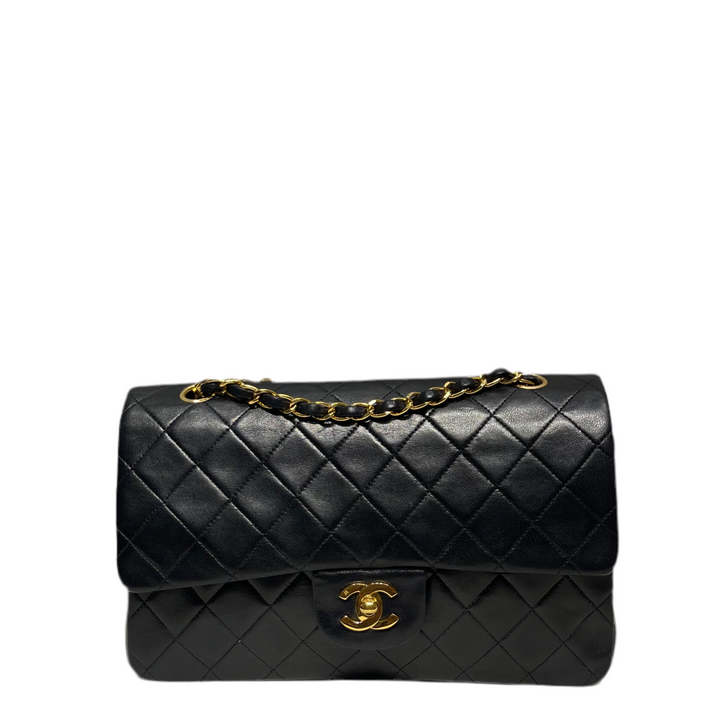Chanel Tasche Timeless 25,5 schwarz Hardware Gold