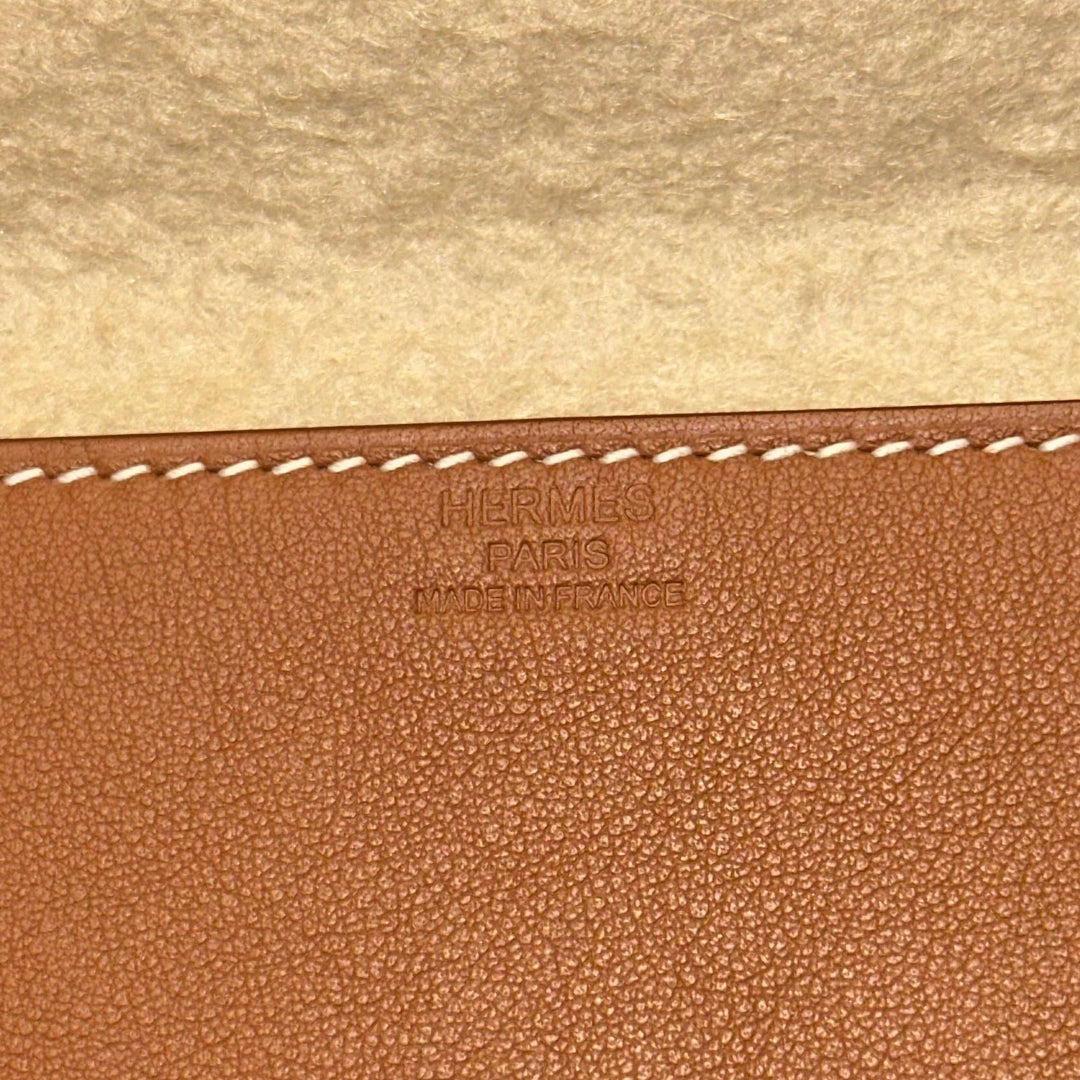 Hermes Clutch Cut Shadow Birkin Swift 29 Gold