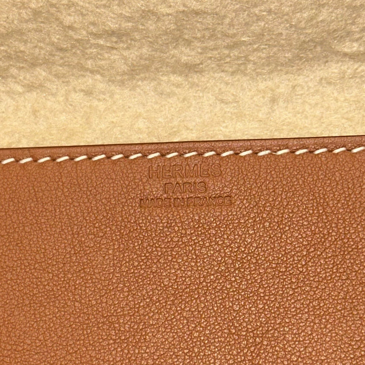 Hermes Clutch Cut Shadow Birkin Swift 29 Gold