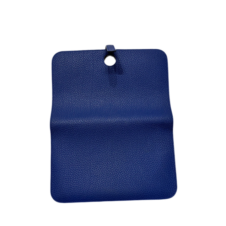 Hermes Geldbörse Dogon Portefeuille Togo Leder Bleu Electrique Hardwarw Palladium