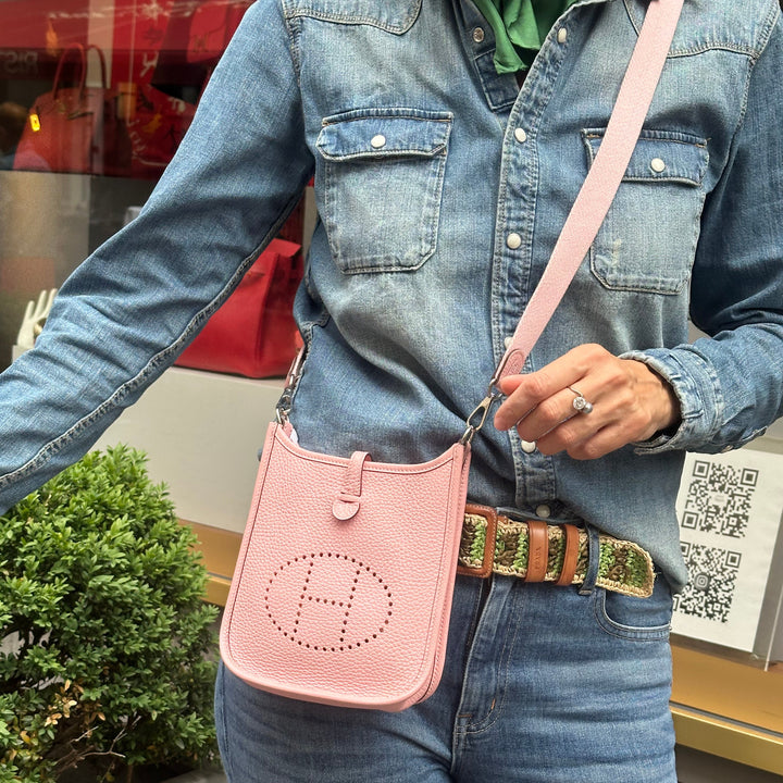 Hermes Evelyne 16 Clemence Rose Sakura Hardware Palladium