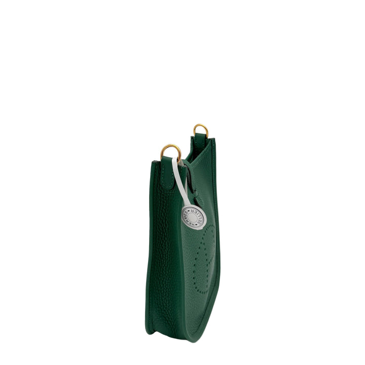 Hermes Mini Evelyne 16 Togo Leder Vert Vertigo Hardware Gold