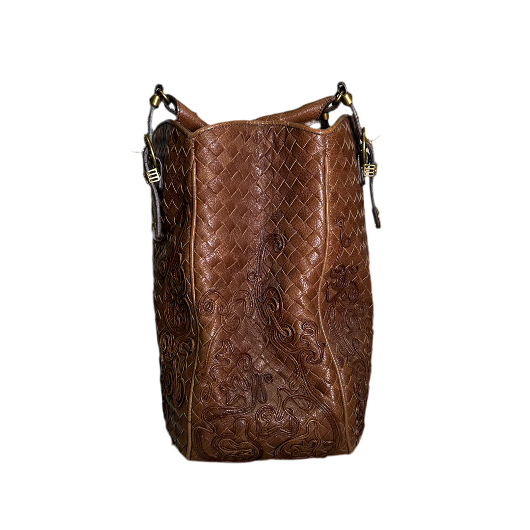 Bottega Veneta Tasche Braun Limited 2 Henkeln Messing Hardware
