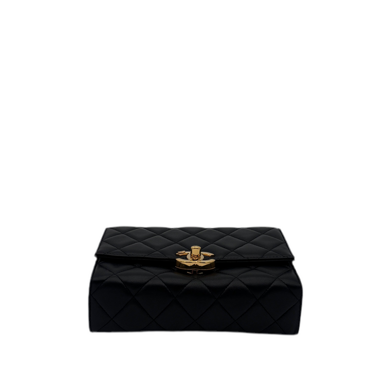 Chanel Bag Mini Box Seasonal Black Nappa Gold