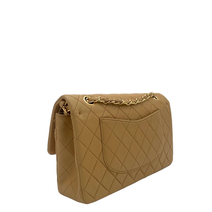Chanel Tasche Timeless 11.12 Nappa Leder Beige Hardware Gold