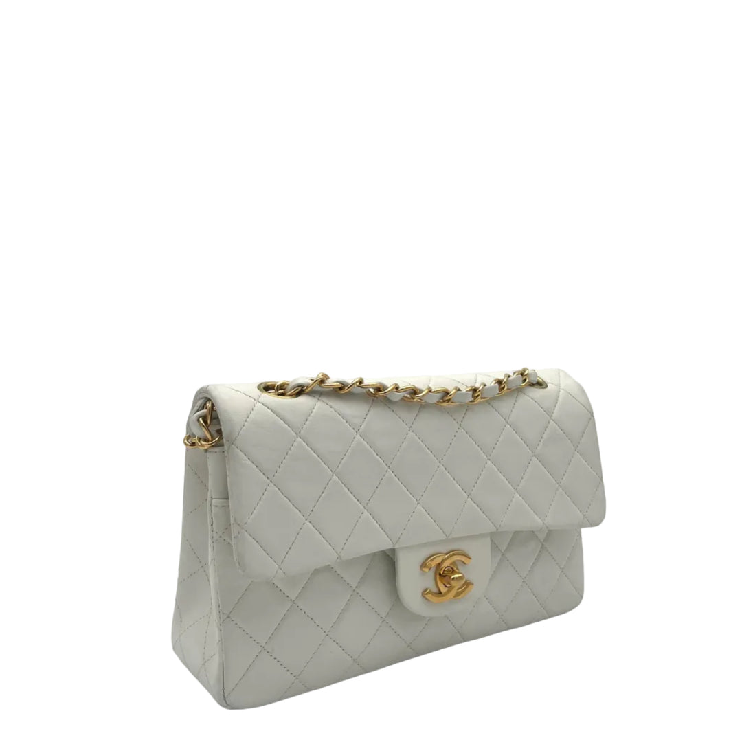 Chanel Tasche Timeless Small Nappa Leder Creme Hardware Gold