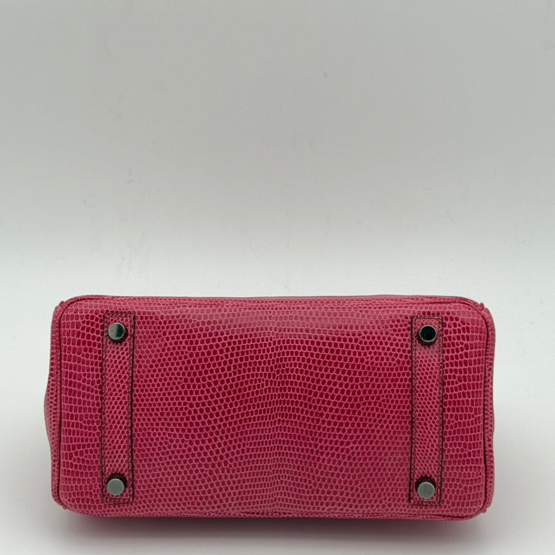 Hermes Birkin 25 Varanus Niloticus Rose Extreme Hardware Palladium K=2007