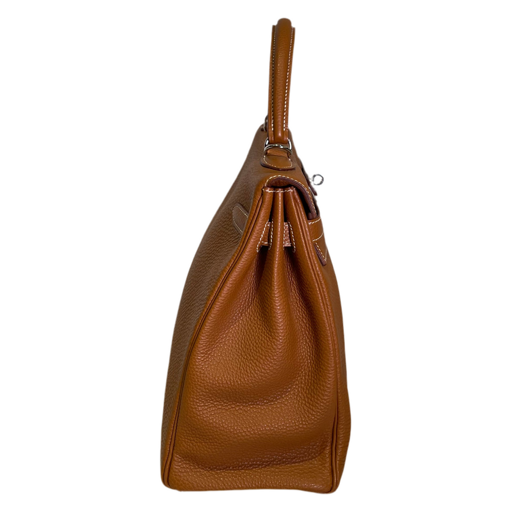 Hermes Kelly 35 Retourne Togo Gold HW Palladium