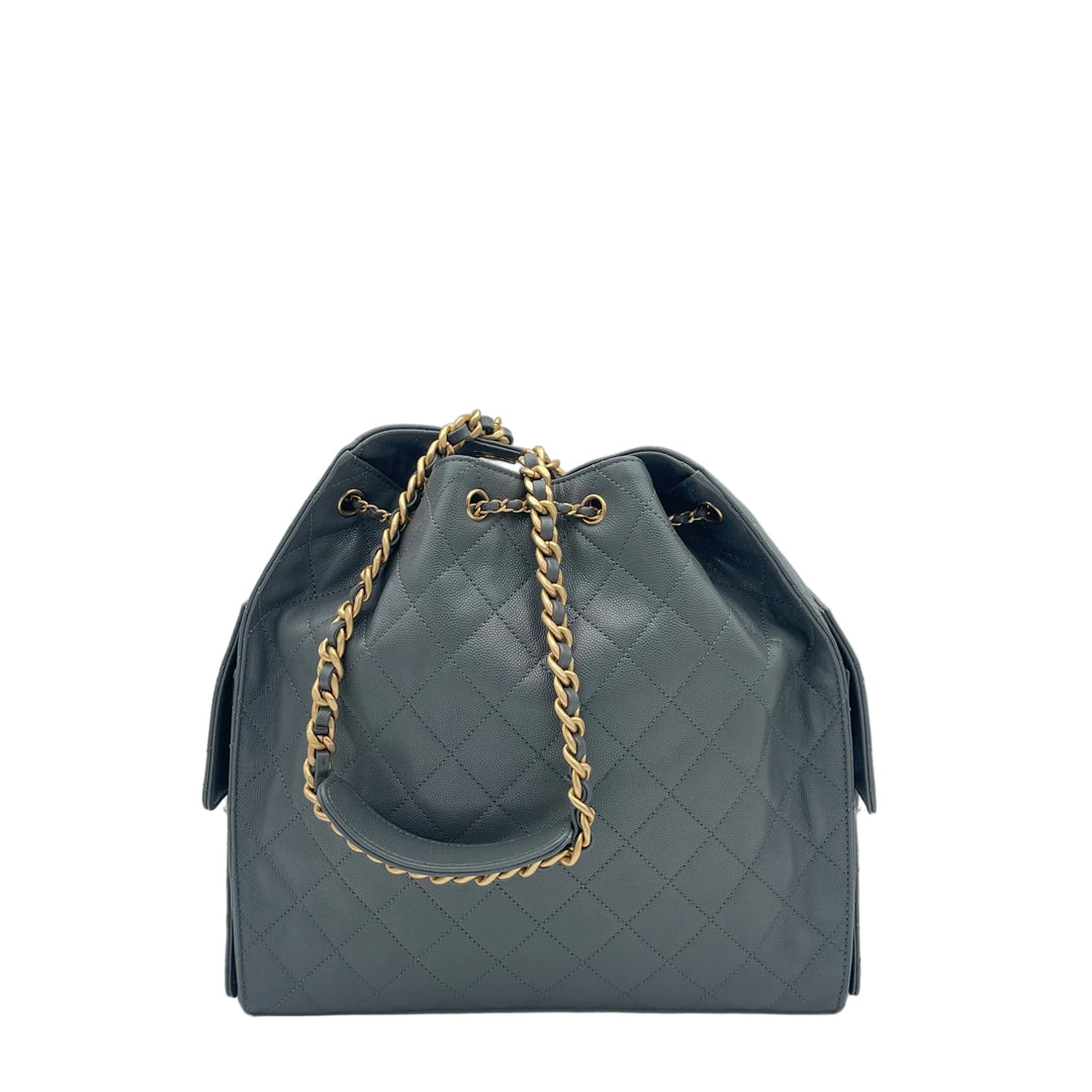 Chanel Tasche 25 Medium Caviar Leder Grau 2025