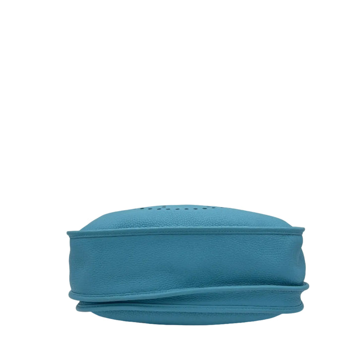 Hermes Evelyne 33 Clemence Leder Bleu du Nord Hardware Palladium