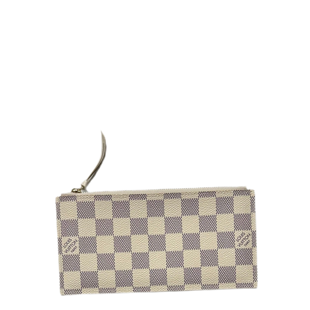 Louis Vuitton Pochette Felicie Damier Azur Limited Edition Rosa Gold Hardware Gold