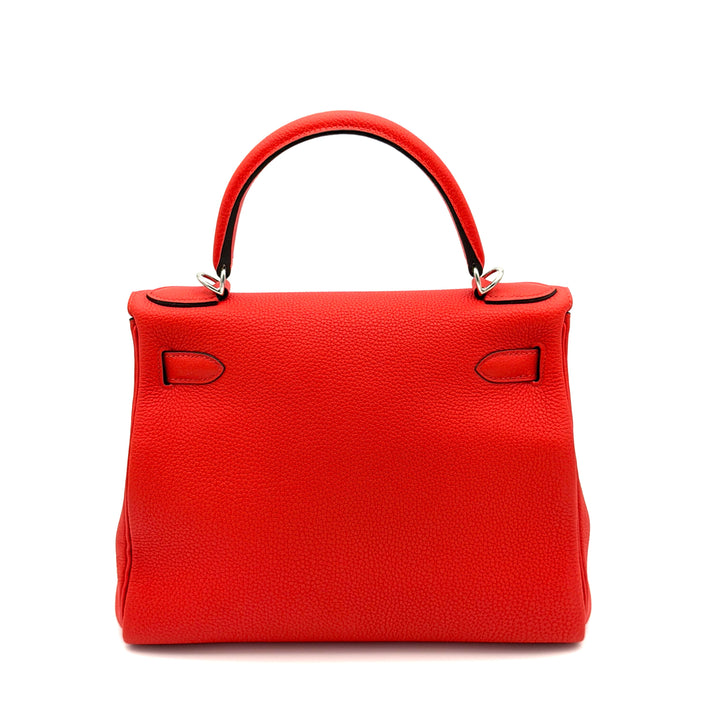 Hermes Kelly Retourne 28 Togo Leder Capucine hardware Palladium  Y=2020