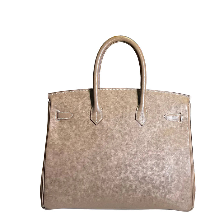 Hermes Birkin 35 Epsom Etoupe Palladium Hardware